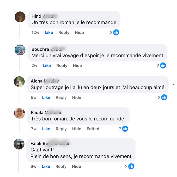 Commentaires de lecteurs recommandant le roman