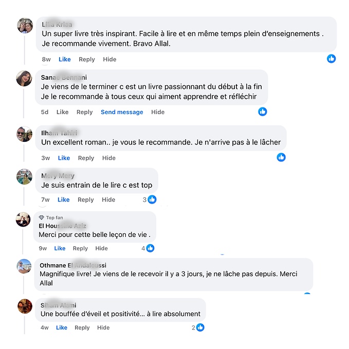 Commentaires de lecteurs : un livre très inspirant