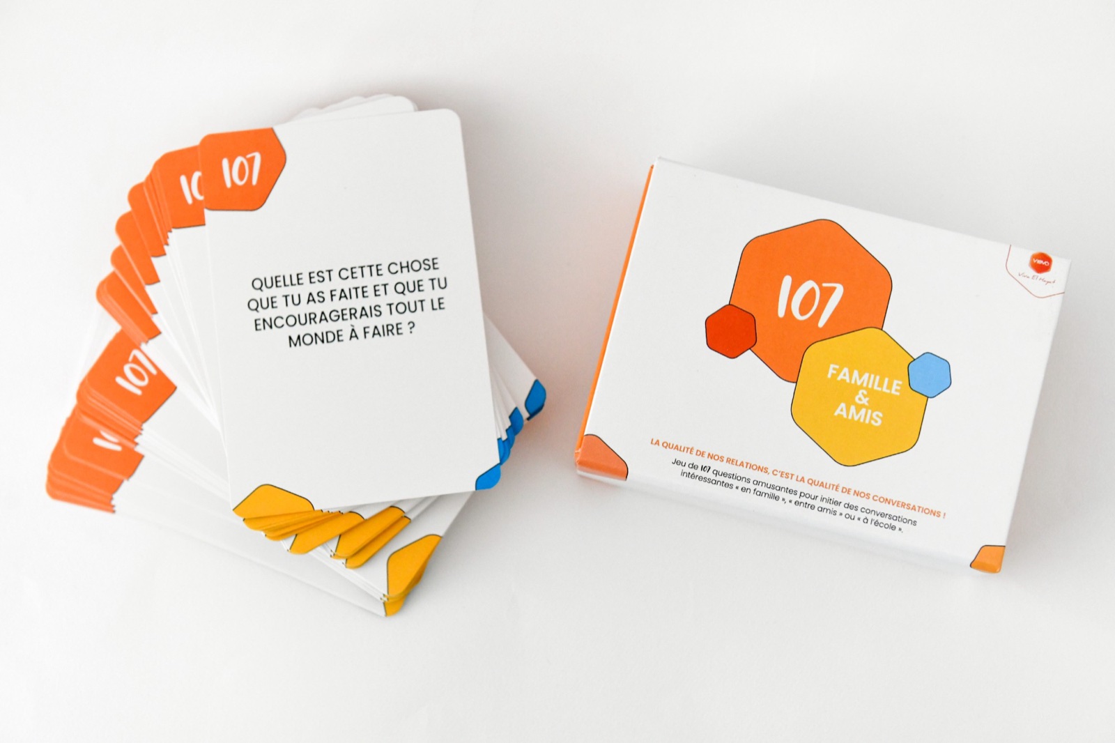 Cartes du jeu et coffret Famille & Amis