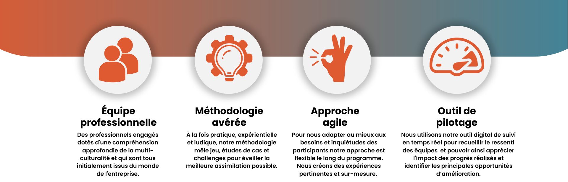 Pourquoi choisir Vieva : équipe professionnelle, méthodologie avérée, approche agile et outil de pilotage.